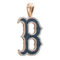 10K Yellow Gold 5 Carat Blue & White Diamond Initial Alphabet Letter Pendant For Men -Outlet Bijou Lush Store 10k gold 5 carat blue white diamond initial alphabet letter pendant for men 018006 ro