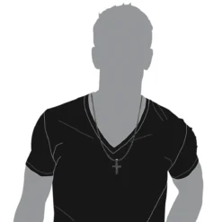 10K Yellow Gold Black Diamond Cross Pendant For Men 1.5ct By Luxurman -Outlet Bijou Lush Store 10k gold black diamond cross pendant for men 15ct by luxurman bod 20210911