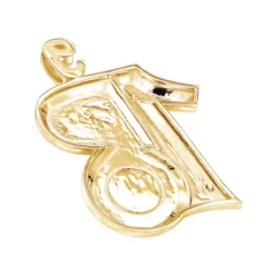 10K Yellow Gold Blue Diamond Unique Pendant For Men 0.45ct By Luxurman -Outlet Bijou Lush Store 10k gold blue diamond unique custom pendant for men 045ct by luxurman backye