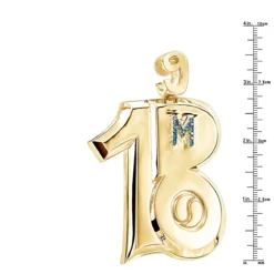 10K Yellow Gold Blue Diamond Unique Pendant For Men 0.45ct By Luxurman -Outlet Bijou Lush Store 10k gold blue diamond unique custom pendant for men 045ct by luxurman rulerye