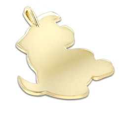 Real Diamond Dog Pendant: Dalmatian Puppy 0.15ct -Outlet Bijou Lush Store 10k gold custom jewelry real diamond dog pendant dalmatian puppy 015ct backye