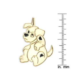 Real Diamond Dog Pendant: Dalmatian Puppy 0.15ct -Outlet Bijou Lush Store 10k gold custom jewelry real diamond dog pendant dalmatian puppy 015ct rulerye
