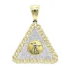 10K Yellow Gold Liberty Coin Cuban Link Triangle Diamond Pendant For Men 1.05ct -Outlet Bijou Lush Store 10k gold liberty coin cuban link triangle diamond pendant for men 105ct mainye