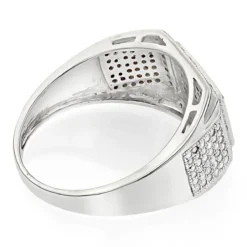 10K Yellow Gold Men's Diamond Ring 0.5ct 10 10K Yellow Gold Men's Diamond Ring 0.5ct -Outlet Bijou Lush Store 10k gold mens diamond ring 065ct p 42049 backwh