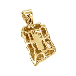 10K Rose Gold Micro Jesus Piece Yellow Diamond Face Pendant 0.5ct By Luxurman -Outlet Bijou Lush Store 10k gold micro jesus piece yellow diamond face pendant 04ct by luxurman backye