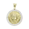 10K Yellow Gold Versace Style Diamond Pendant Medusa Head Medallion For Men 0.5ct -Outlet Bijou Lush Store 10k gold versace style diamond pendant medusa head medallion for men 05ct mainye