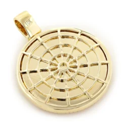 10K Yellow Gold Versace Style Diamond Pendant Medusa Medallion 0.61ct -Outlet Bijou Lush Store 10k gold versace style diamond pendant medusa medallion 061ct 2