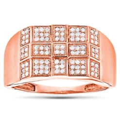 10K White Gold Men's Diamond Ring 0.34ct 9 10K White Gold Men's Diamond Ring 0.34ct -Outlet Bijou Lush Store 10k white gold mens diamond ring 034ct p 41432 ro