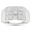 10K White Gold Men's Diamond Ring 0.34ct