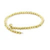 Ball 10K Yellow Gold Moon Cut Chain Bracelet 5mm 7.5-9in -Outlet Bijou Lush Store 10k yellow gold moon cut chain bracelet 6mm 75 9in 1