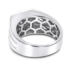 14K White Gold Designer Diamond Ring 0.65ct 11 14K White Gold Designer Diamond Ring 0.65ct -Outlet Bijou Lush Store 14k designer diamond ring 065ct p 40410 backwh