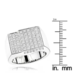 14K White Gold Designer Diamond Ring 1.55ct 10 14K White Gold Designer Diamond Ring 1.55ct -Outlet Bijou Lush Store 14k designer diamond ring 155ct p 40409 rulerwh