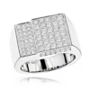 14K White Gold Designer Diamond Ring 1.55ct -Outlet Bijou Lush Store 14k designer diamond ring 155ct p 40409 wh