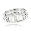 14K White Gold Baguette Diamond Men's Wedding Ring 1.10ct 2 14K White Gold Baguette Diamond Men's Wedding Ring 1.10ct -Outlet Bijou Lush Store 14k gold baguette diamond mens wedding ring 110ct p 25571 wh