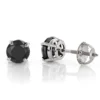 14K White Gold Black Diamond Stud Earrings Prong Set 0.75ct -Outlet Bijou Lush Store 14k gold black diamond stud earrings prong set 075ct p 6053 wh