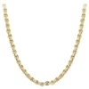 Hip Hop 14K Yellow Gold Cable Chain Eternity Diamond Necklace For Men 40.25ct