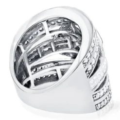 14K White Gold Criss Cross Diamond Ring 2.20ct -Outlet Bijou Lush Store 14k gold criss cross diamond ring 220ct p 7230 backwh