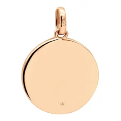 14K White Gold Cross In A Circle Diamond Pendant 0.33ct -Outlet Bijou Lush Store 14k gold cross in a circle diamond pendant 033ct p 27295 back rose