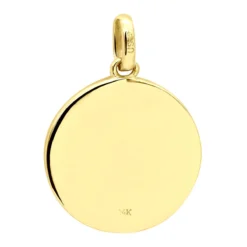 14K White Gold Cross In A Circle Diamond Pendant 0.33ct -Outlet Bijou Lush Store 14k gold cross in a circle diamond pendant 033ct p 27295 back yellow