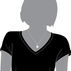 14K White Gold Cross In A Circle Diamond Pendant 0.33ct -Outlet Bijou Lush Store 14k gold cross in a circle diamond pendant 033ct p 27295 body white 20220601