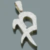 14K Yellow Gold Alphabet Initial Diamond Letter Pendant 4.95ct -Outlet Bijou Lush Store 14k gold custom made initial p diamond pendant 495ct p 6194