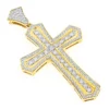 14K Yellow Gold Designer Diamond Cross Pendant For Men By Luxurman 2.5ct -Outlet Bijou Lush Store 14k gold designer diamond cross pendant for men by luxurman 27ct mainye