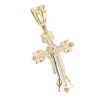 14K Yellow Gold Diamond Cross Pendant Men's Charm 0.95ct -Outlet Bijou Lush Store 14k gold diamond cross pendant mens charm 095ct p 6995 ye