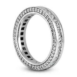 14K White Gold Diamond Eternity Band 1.93ct -Outlet Bijou Lush Store 14k gold diamond eternity band 193ct p 24937 back white 20220426