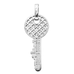 14K Yellow Gold Diamond Key Pendant For Men And Women 2.15 Carats -Outlet Bijou Lush Store 14k gold diamond key pendant for men and women 215 carats 804036 backwh