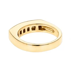 14K Yellow Gold Diamond Men's Wedding Band 0.60ct 4.5mm -Outlet Bijou Lush Store 14k gold diamond mens wedding band 060ct p 25552 backye