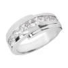 14K White Gold Diamond Men's Wedding Band 1.42ct 2 14K White Gold Diamond Men's Wedding Band 1.42ct -Outlet Bijou Lush Store 14k gold diamond mens wedding band 142ct p 25617 white 20220426