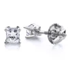 1/2 Carat 14K White Gold Diamond Stud Earrings Princess Diamonds .5ct -Outlet Bijou Lush Store 14k gold diamond stud earrings princess diamonds 50ct p 5650 wh