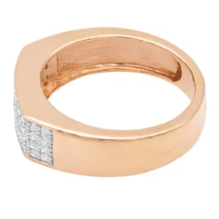 14K Black Plated Gold Diamond Wedding Bands Collection Piece .58ct -Outlet Bijou Lush Store 14k gold diamond wedding bands collection piece 58ct p 6648 backro