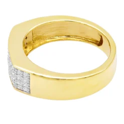 14K Black Plated Gold Diamond Wedding Bands Collection Piece .58ct -Outlet Bijou Lush Store 14k gold diamond wedding bands collection piece 58ct p 6648 backye