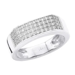 14K Black Plated Gold Diamond Wedding Bands Collection Piece .58ct -Outlet Bijou Lush Store 14k gold diamond wedding bands collection piece 58ct p 6648 wh