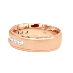 14K White Gold Diamond 0.75ct Comfort Fit Wedding Ring -Outlet Bijou Lush Store 14k gold diamond wedding rings collection piece 75ct p 6649 backro