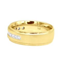 14K White Gold Diamond 0.75ct Comfort Fit Wedding Ring -Outlet Bijou Lush Store 14k gold diamond wedding rings collection piece 75ct p 6649 backye