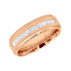 14K White Gold Diamond 0.75ct Comfort Fit Wedding Ring -Outlet Bijou Lush Store 14k gold diamond wedding rings collection piece 75ct p 6649 ro