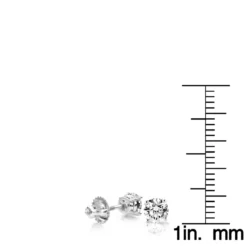 3/4 Carat 14K White Gold Discount Diamond Studs Earrings Round 0.75ct -Outlet Bijou Lush Store 14k gold discount diamond studs earrings round 075ct p 5627 rulerwh