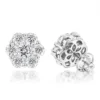 14K White Gold Earrings Round Diamond Clusters 3.5ct -Outlet Bijou Lush Store 14k gold earrings round diamond clusters 395ct p 5912 wh