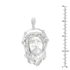 Hip Hop 14K White Gold Jesus Face Diamond Pendant For Men 3.55ct 12 Hip Hop 14K White Gold Jesus Face Diamond Pendant For Men 3.55ct -Outlet Bijou Lush Store 14k gold jesus face diamond pendant 355ct p 181 rulerwh