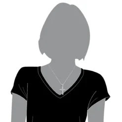 14K White Gold Large Diamond Cross Pendant For Men & Women By LUXURMAN 3.3ctw -Outlet Bijou Lush Store 14k gold large diamond cross pendant by luxurman 33ctw bodwh