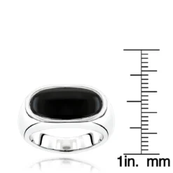 14K White Gold Men's Black Onyx Ring 8.9mm 13 14K White Gold Men's Black Onyx Ring 8.9mm -Outlet Bijou Lush Store 14k gold mens black onyx ring p 27998 rulerwh