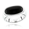 14K White Gold Men's Black Onyx Ring 8.9mm -Outlet Bijou Lush Store 14k gold mens black onyx ring p 27998 wh