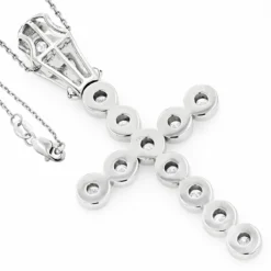 14K White Gold Men's Diamond Cross Pendant 0.98ct 10 14K White Gold Men's Diamond Cross Pendant 0.98ct -Outlet Bijou Lush Store 14k gold mens diamond cross jewelry pendant 098ct p 6589 backwh