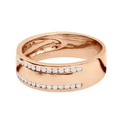 14K White Gold Men's Diamond Wedding Ring 0.44ct -Outlet Bijou Lush Store 14k gold mens diamond engagement ring 044ct p 6077 backro