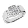 14K White Gold Men's Diamond Ring 0.80ct 8.8mm -Outlet Bijou Lush Store 14k gold mens diamond ring 080ct p 27923 white 20220426