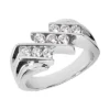 14K White Gold Men's Diamond Ring 0.84ct -Outlet Bijou Lush Store 14k gold mens diamond ring 084ct p 27966 white 20220426