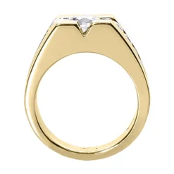 14K White Gold Men's Diamond Ring 1.72ct -Outlet Bijou Lush Store 14k gold mens diamond ring 172ct p 27883 back yellow 20220426