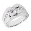 14K White Gold Men's Diamond Ring 1.72ct -Outlet Bijou Lush Store 14k gold mens diamond ring 172ct p 27883 white 20220426